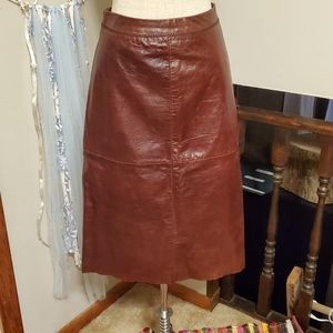 Vintage Gap Leather Skirt